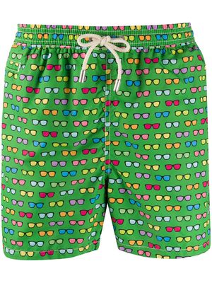 MC2 Saint Barth Summer Sunglasses-print swim shorts - Green