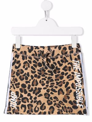 Dsquared2 Kids The Impossible Jump leopard-print skirt - Brown