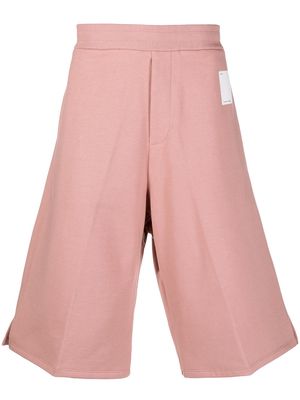 OAMC knee-length cotton track shorts - Pink
