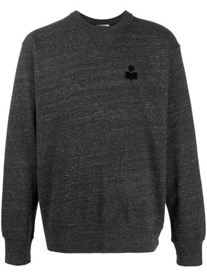 Isabel Marant logo-embroidered jumper - Grey