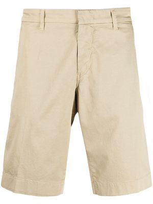 Fay concealed-front chino shorts - Neutrals