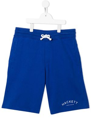 Hackett Kids logo-printed shorts - Blue
