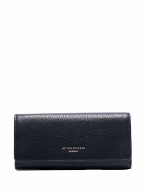 Aspinal Of London grain leather wallet - Blue