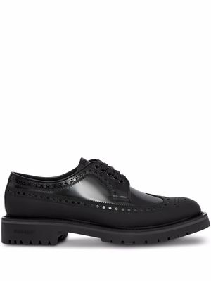 Burberry brogue-detail Derby shoes - Black
