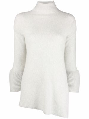 Giorgio Armani asymmetrical cashmere jumper - Neutrals