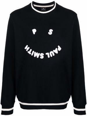 PS Paul Smith logo-print organic cotton sweatshirt - Black