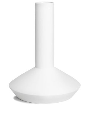 Karakter geometric-shaped ceramic vase - White