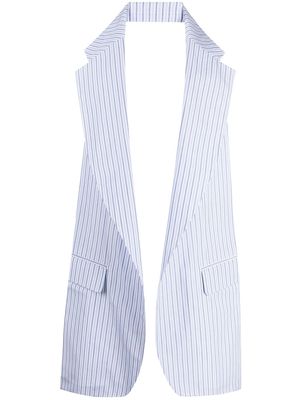 Comme Des Garçons Shirt pinstripe-print waistcoat - Blue