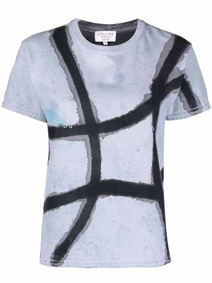 Collina Strada pierced-detail T-shirt - Blue