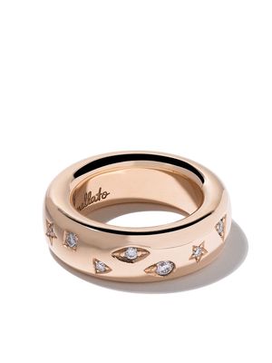 Pomellato 18kt rose gold Iconica diamond medium band ring