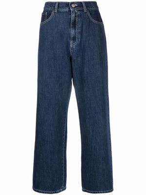 P.A.R.O.S.H. straight-leg cropped jeans - Blue
