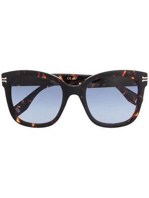 Marc Jacobs Eyewear tortoiseshell-effect square sunglasses - Brown