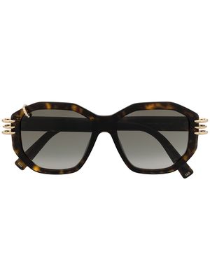 Givenchy Eyewear GV pierced sunglasses - Brown