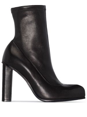 Alexander McQueen 110mm leather ankle boots - Black