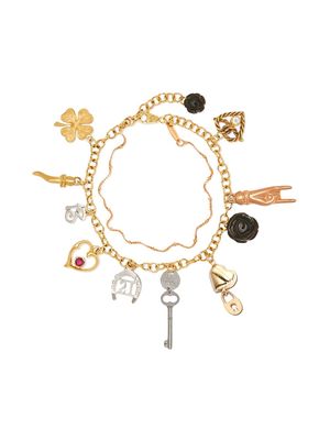 Dolce & Gabbana 18kt gold Family charm bracelet