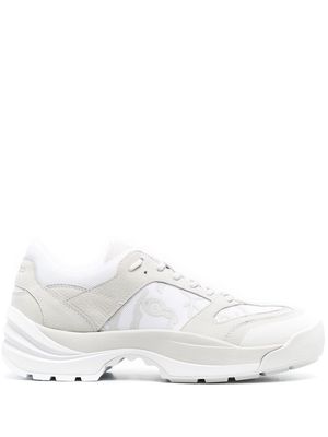 Kenzo multi-panel lace-up sneakers - White