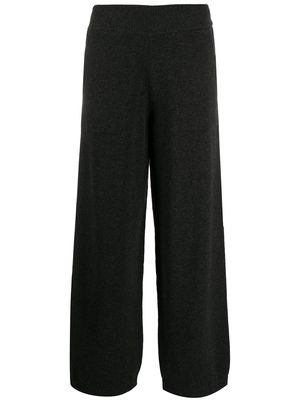 Barrie wide leg knitted trousers - Grey