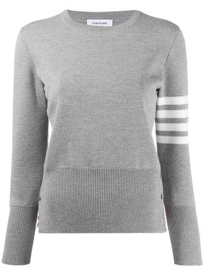 Thom Browne 4-Bar Milano stitch jumper - Grey