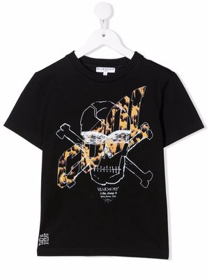 Givenchy Kids Skull graphic-print T-shirt - Black