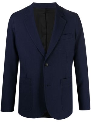 AMI Paris two-button patch pockets jacket - Blue