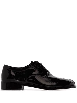 Maison Margiela Tabi leather lace-up shoes - Black