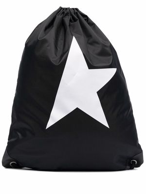 Golden Goose Star Collection drawstring backpack - Black