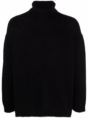 Valentino cashmere rollneck jumper - Black