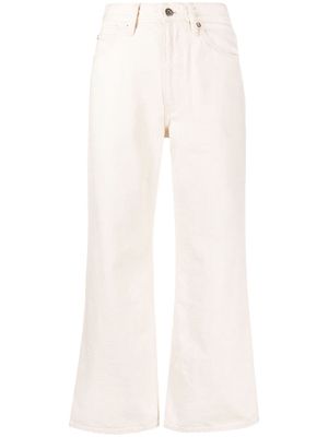 Jil Sander cropped flared trousers - Neutrals