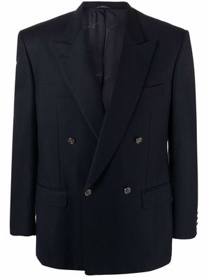 Pierre Cardin Pre-Owned 1980s peak lapels double-breasted blazer - Blue