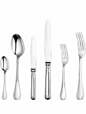 Christofle Malmaison 36-piece sterling silver flatware set with chest
