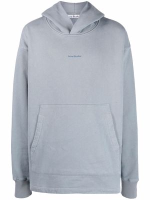 Acne Studios logo-print oversized hoodie - Grey