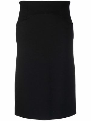 Moschino Pre-Owned 1990s high-waisted straight skirt - Black