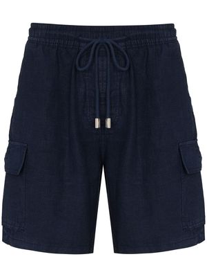 Vilebrequin Baie linen cargo shorts - Blue