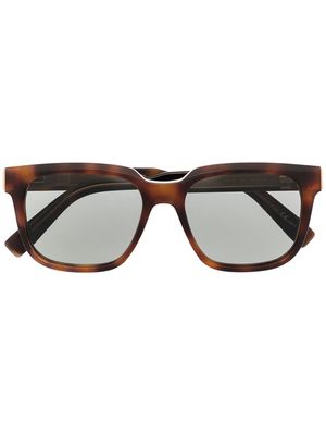 Dunhill square tortoiseshell sunglasses - Brown