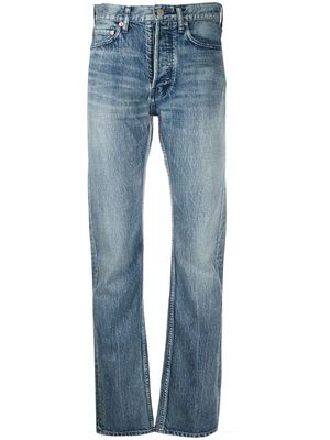 AMBUSH high-rise straight leg jeans - Blue