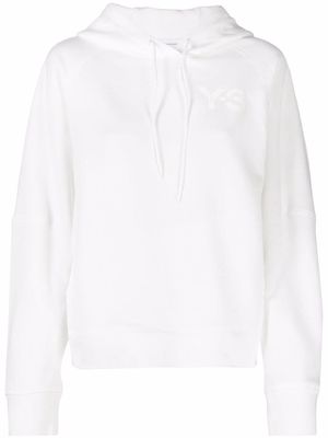 Y-3 chest logo-print hoodie - White