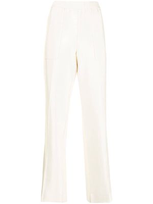 GOODIOUS split-cuff straight-leg trousers - White