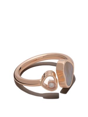 Chopard 18kt rose gold Happy Hearts diamond ring