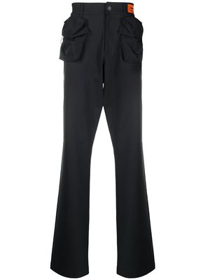 Heron Preston tailored contrast pocket trousers - Black