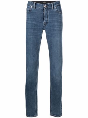 Brioni mid-rise skinny jeans - Blue