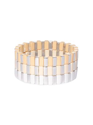 Roxanne Assoulin Crème Fraiche set of three bracelets - Silver