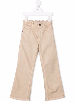 Brunello Cucinelli Kids straight-leg cotton jeans - Neutrals