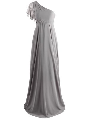 Marchesa Notte Bridesmaids Cremona one-shoulder dress - Grey