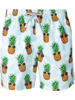 MC2 Saint Barth summer pineapple swimming shorts - Blue