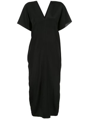 VOZ short-sleeve midi dress - Black