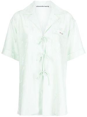 Alexander Wang jacquard pajama-style shirt - AMBROSIA