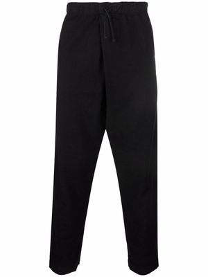Transit drawstring-waist tapered trousers - Black