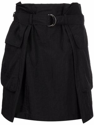 Kenzo high-waisted belted miniskirt - Black