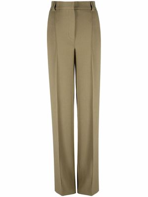 Lesyanebo high-waisted tailored trousers - Green