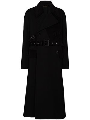 Dolce & Gabbana double-breasted belted coat - Black